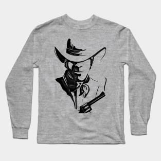 Western Era - Cowboy with Gun Long Sleeve T-Shirt